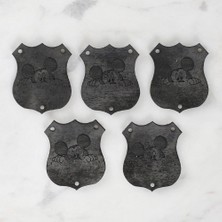 Almira Butik Loren Crafts Figürlü Deri Arma 5 Adet - 1576