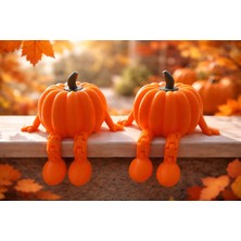 Dekoratif Ayaklı Bal Kabağı Figürü – Tekli Ev Aksesuarı