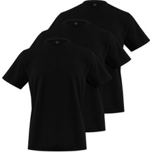 Septemmart (3'lü Paket) Bisiklet Yaka Erkek Slim Fit Basic T-Shirt %100 Pamuk