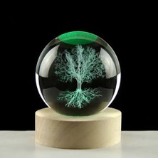 Evaglow Renk Değiştiren Hayat Ağaçı Cam Küre