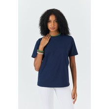 Septemmart %100 Pamuklu Bisiklet Yaka Slim Fit Basic Kadın T-Shirt