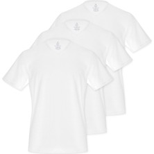 Septemmart (3'lü Paket) %100 Pamuklu V Yaka Slim Fit Basic Erkek T-Shirt
