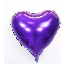 Evaglow Mor Kalp Folyo Balon 45 Cm.