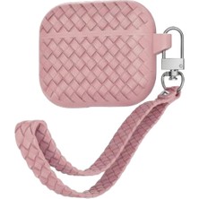 Apple Airpods 1. ve 2. Nesil Mobicaps 3in1 Hasır Örgü Desenli Silikon Airpods Kılıfı