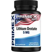 Primexsupps Lithium Orotate 5 Mg 60 Kapsül