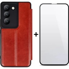 AHK Tekno Vivo V30 Lite Uyumlu Renkli Yumuşak Kapaklı Kılıf / Ekran Koruyucu