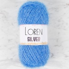 Almira Butik Loren Silver Açık Mavi El Örgü Ipi - RS0007 - 34091