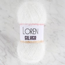 Almira Butik Loren Silver Ekru El Örgü Ipi - Rs-Ekru - 34069