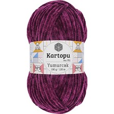 Kartopu Yumurcak Bebe (5 Adet) K726 Mürdüm Renkel Örgü Ipliği