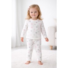 Yıldız Baskılı Kız Çocuk Pijama Takımı