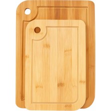 Gfc Life Store Kesme Tahtası Seti - Doğal ve Dayanıklı Ahşap Mutfak Panosu - Bıçak Dostu Yüzey, Hijyenik ve Çizilmeye Dayanıklı - Et, Sebze, Meyve ve Ekmek Için Çok Amaçlı Kullanım - Kolay Temizlenebilir