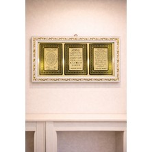 Begün Nazar Ayeti-Bereket (Karınca) Duası-Ayetel Kursi Tablosu.ayetli Camlı Pano.beyaz Renk, Canlı Görüntü