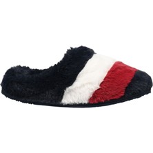 Tommy Hilfiger Th Flag Fur Home Peluş Kadın Ev Terliği