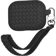 Apple Airpods 1. ve 2. Nesil Mobicaps 3in1 Hasır Örgü Desenli Silikon Airpods Kılıfı