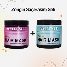 Wallence Arganlı Nemlendirici Saç Maskesi & Havyarlı Zengin Bakım Saç Maskesi 500MLX2 Adet