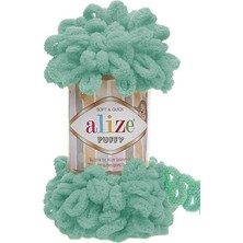 Alize Puffy (5 Adet) 490 Mint Yeşili El Örgü Ipliği