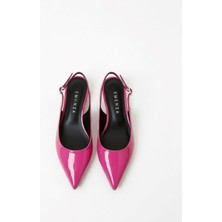 Emienza Rozhex 1.sınıf Rugan Deri Sivri Burun Bayan Babet