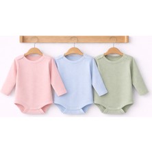 Can Baby %100 Organik Pamuk Bebek Body 3’lü Set Uzun Kollu – Unisex