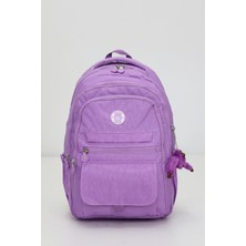 Kapaklı Beş Gözlü Geniş Sırt Çantası – Peluş Hediyeli, Konforlu Askılı, Günlük Kullanım Yeni Sezon