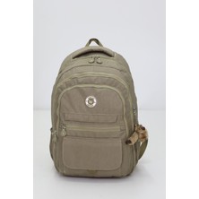 Kapaklı Beş Gözlü Geniş Sırt Çantası – Peluş Hediyeli, Konforlu Askılı, Günlük Kullanım Yeni Sezon