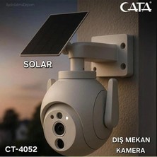 Cata Aybekon CT-4052 Solar Dış Mekan Akıllı Kamera Güneş Enerjili