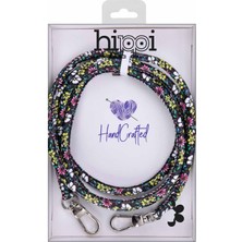 Hippi Lavender Renkli Ipli Boyun Askılı Kumaş Telefon Askısı - 110 cm