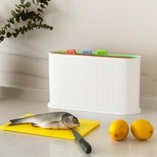 Gfc Life Store Seti | 4'lü Set, Hijyenik ve Çok Fonksiyonlu Mutfak Panoları, Et, Balık, Sebze ve Ekmek Kesimi Için Kolaylık, 4 Adet Kesim Panosu, Antibakteriyel, Fonksiyonlu