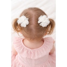 Bebek Çocuk Tüllü Sevimli Klips 2'li Saç Tokası