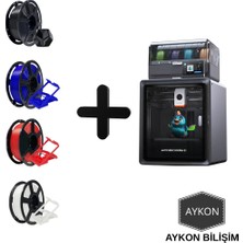 Anycubic Kobra S1  Combo 3D Yazıcı + 4 Adet Flashforge Filament