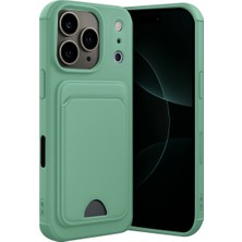 Magicool Apple Iphone 17 Pro Kelvin Kartvizitli Silikon - Açık Yeşil