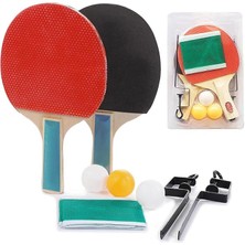 Masa Tenisi Raketi Seti 7 Parça Tenis Topu Fileli Set 7 Parça Başlangıç Seti
