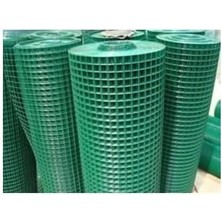 Pvc Kaplı Puntalı Yeşil TEL-12MMX12MM Göz Aralıklı 09MM Kalınlığında Kümes Teli-Kafes Teli-Tavuk Teli-Çit Teli (120CMX5METRE)