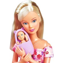 105733680, Hamile Steffi Love, Karnı Büyüyebilme, Tuşlu Fonksiyon, Bebek Yatağı ve Birçok Aksesuar ile Birlikte, 29 cm