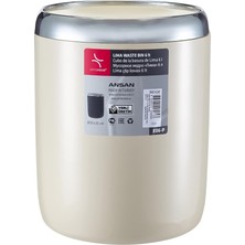 Lima Krom Dekorlu Çöp Kovası, Bej