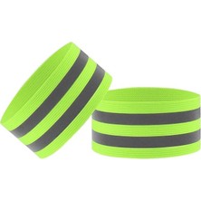 Yansıtıcılı Reflektörlü Kol ve Ayak Bandı, Reflektif Yüksek Görünürlüklü Reflektör Bant Emniyet Bilekliği Bisiklet, Yürüyüş, Motosiklet Sürme Veya Koşu Binicilik Için 2 Adet (Asorti)