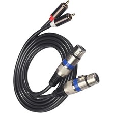 1.5m Xlr Erkek Sinyali Bağlantı Kablosu Adaptörü Kablo Kulaklıklar Için Dönüştürücü Yüksek Kaliteli ve Hi-Fi Audio Için Uygun