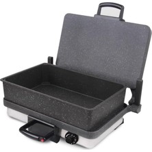 Çok Amaçlı Tost Lahmacun Ekmek Bazlama Izgara Makinesi ve Tavası