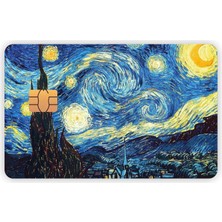 Aksesuar Van Gogh Kart Kaplama Sticker Kart Etiketi