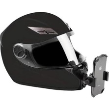 Motorsiklet Kask Önü Takılan Telefon Tutucu Aksiyon Kamerası Takılabilen Aparat