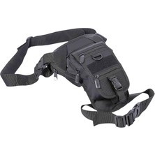 Siyah Özel Bölmeli Silah Taşıma Bel ve Bacak Çantası