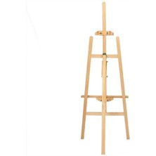 Ahşap Resim Şövalesi Ressam Sehpası Naturel