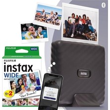 Instax Wide Link Gri Akıllı Telefon Yazıcısı ve 20'li Film