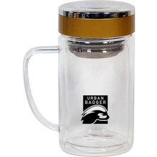 Badger Çift Cidarlı, Filtreli Cam Kupa 350 Ml, Dayanıklı Kamp Ekipmanları, Kamp Aksesuarları, Açık Hava Sporları, Doğa Sporları, Yürüyüş, Kamp Mutfağı, Kamp Malzemeleri