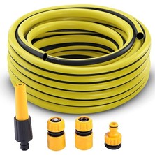 Kid Bahçe Sulama Hortumu 1/2 Termo Plastik Hortum 20 Metre Hortum Seti