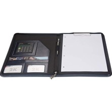 413-3 Fermuarlı Lüks Sekreterlik Hesap Makineli Lacivert