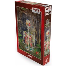 Puzzle 1000 Parça - Çiçek Açan Iskelet