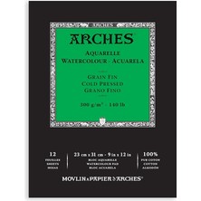Arches Suluboya Defteri, 23 x 31CM, 12 Sayfa, 300GR