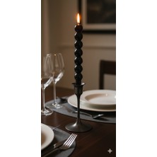 Siyah Top Şamdan Mumu