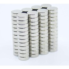 Adet 8x3 mm Yuvarlak Güçlü Neodyum Mıknatıs (Çap 8 mm Kalınlık 3 Mm)