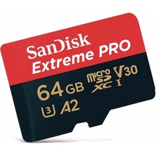 Extreme Pro Microsdxc Uhs-I Hafıza Kartı 64 GB + Adaptör ve Rescue Pro Deluxe (Akıllı Telefonlar, Aksiyon Kameraları Veya Dronlar Için, A2, C10, V30, U3, 170 Mb/s Iletim)